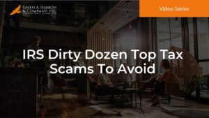 IRS Dirty Dozen Top Tax Scams To Avoid